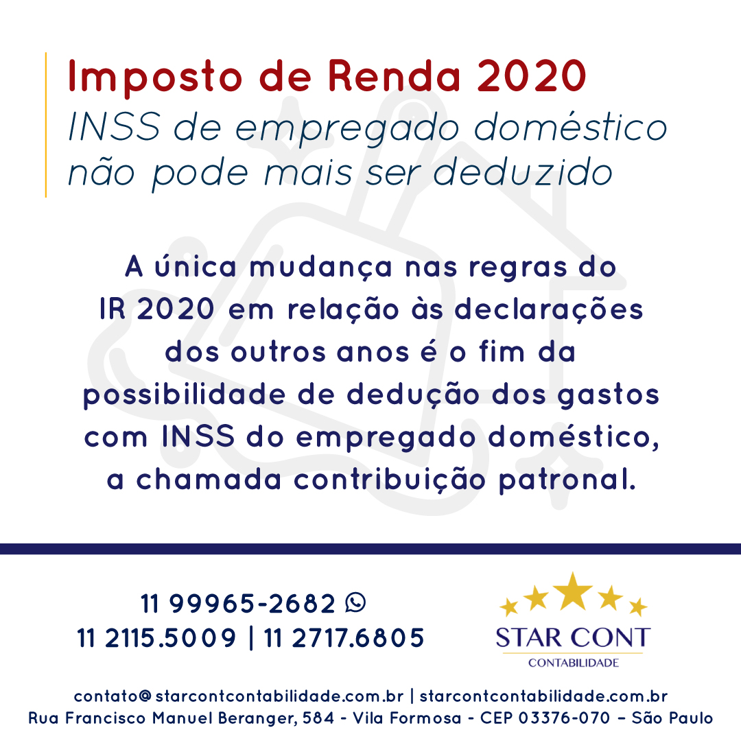 20200514 starcont ir INSS empregado domestico